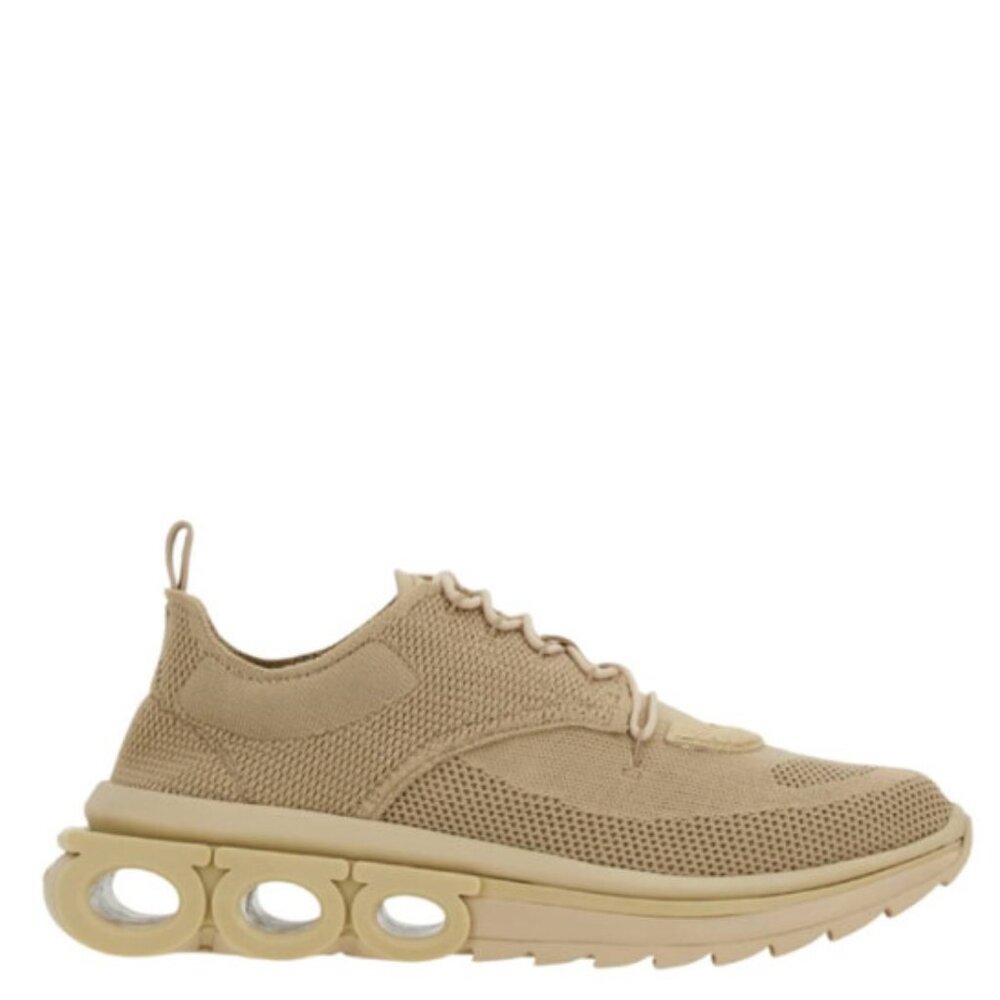 Ferragamo Nima Knit Sneakers Beige Size 10